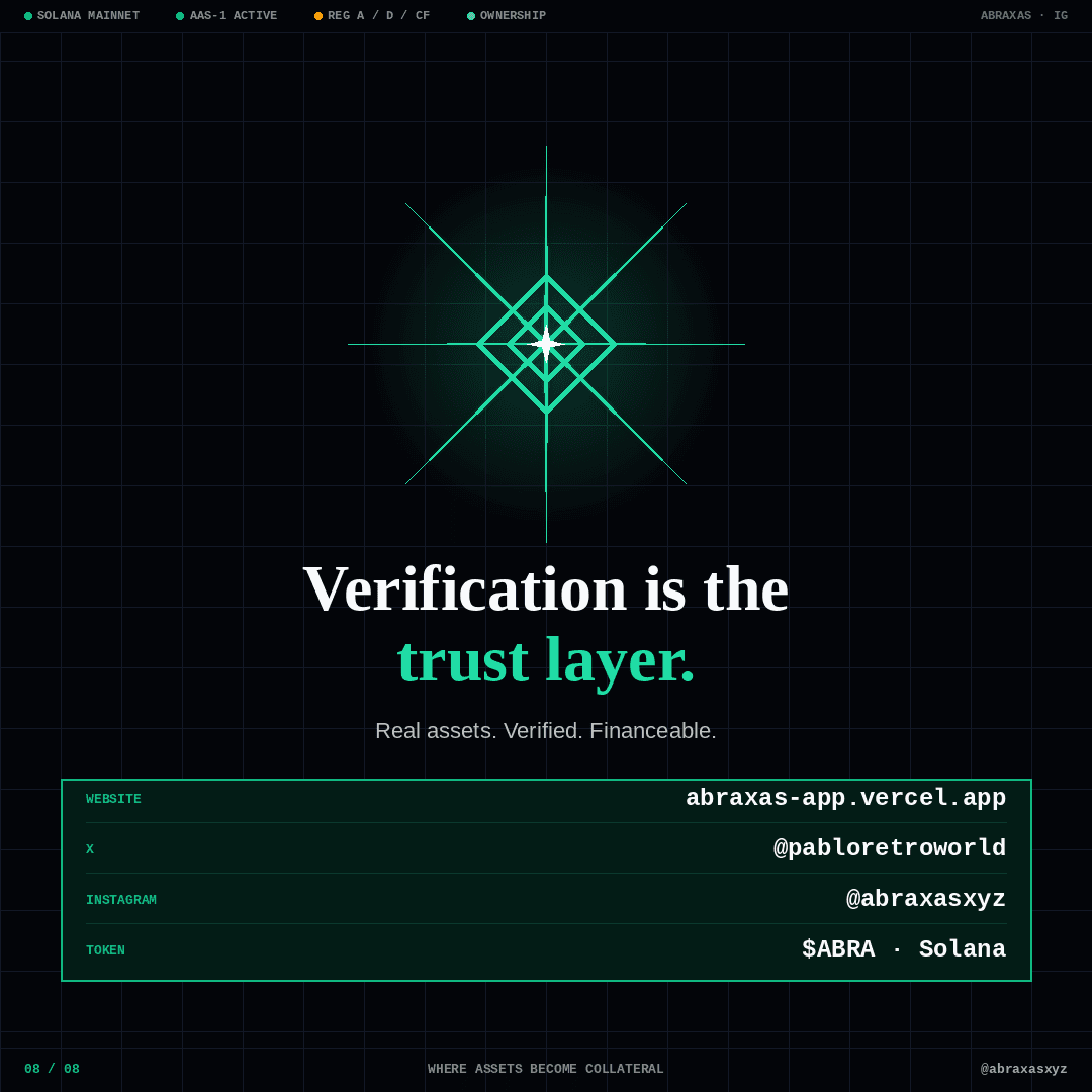 Verification is the trust layer